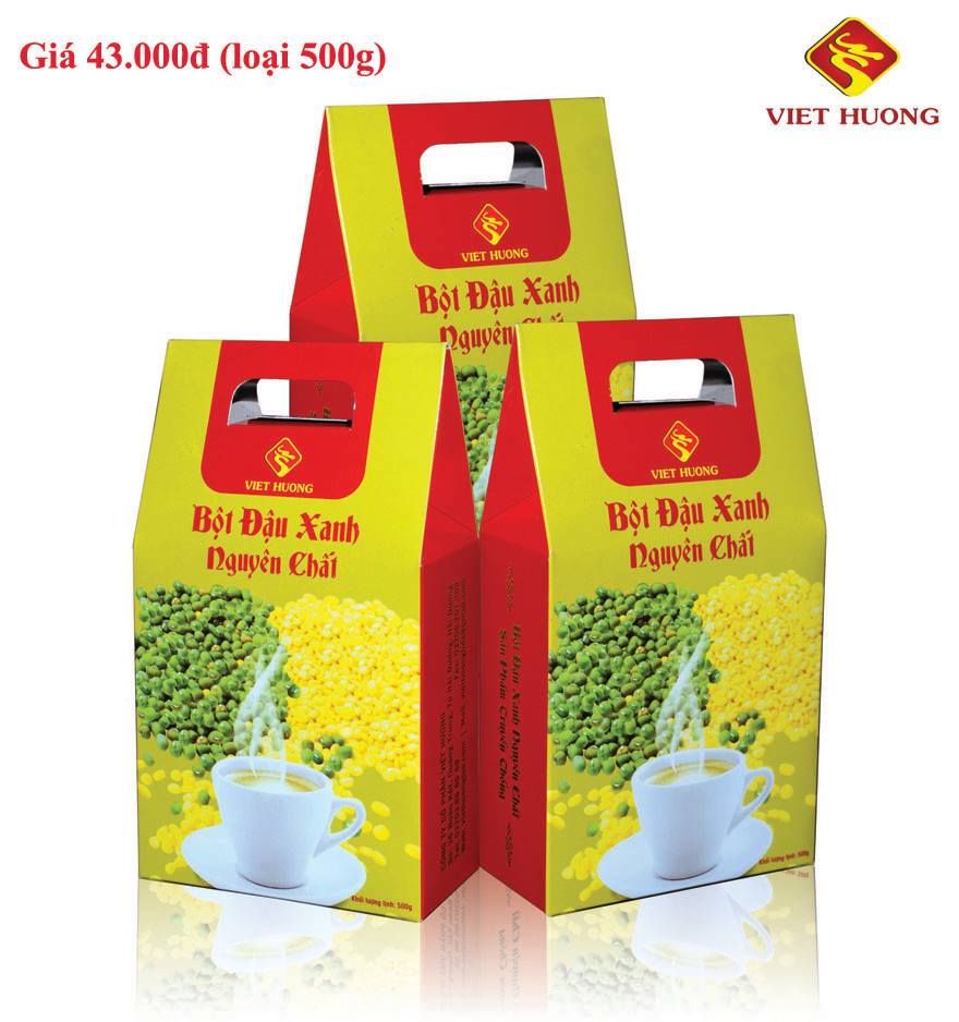 Bot dau xanh nguyen chat loai 500g Bột đậu xanh nguyên chất loại 500g